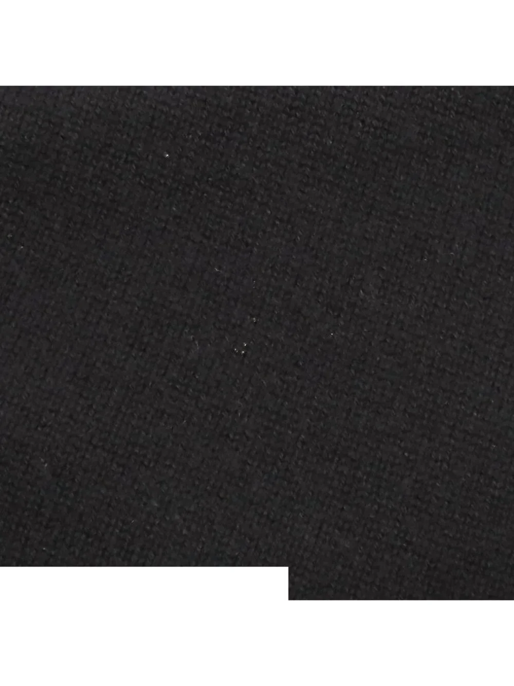 Chanel Knit Dress Black Cashmere Three Quarter Sleeve CC Logo Coco Buttons 36